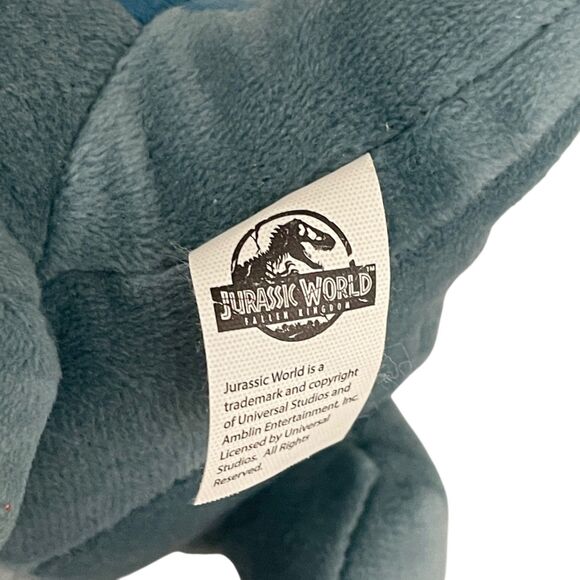 Jurassic World Fallen Kingdom Blue Raptor Plush Stuffed Dinosaur Velociraptor - Picture 8 of 9
